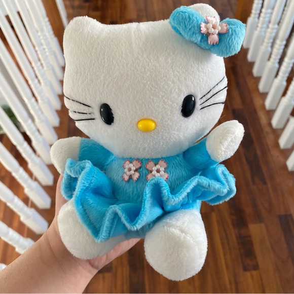 Hello Kitty | Toys | Sanrio Hello Kitty In Blue Dress Stuffed Animal Plush Toy | Poshmark Hello Kitty | Toys | Sanrio Hello Kitty In Blue Dress Stuffed Animal Plush Toy | Poshmark